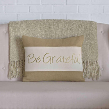 Be Grateful Pillow 14x18 - The Fox Decor
